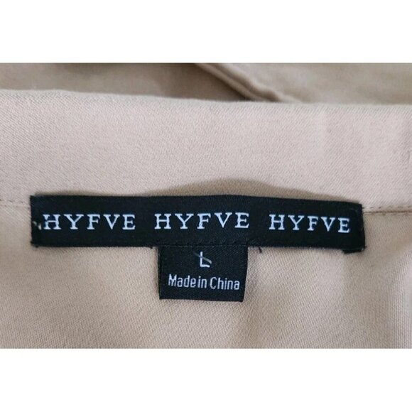 HYFVE Suede cropped full zip moto jacket women size L - Picture 7 of 8